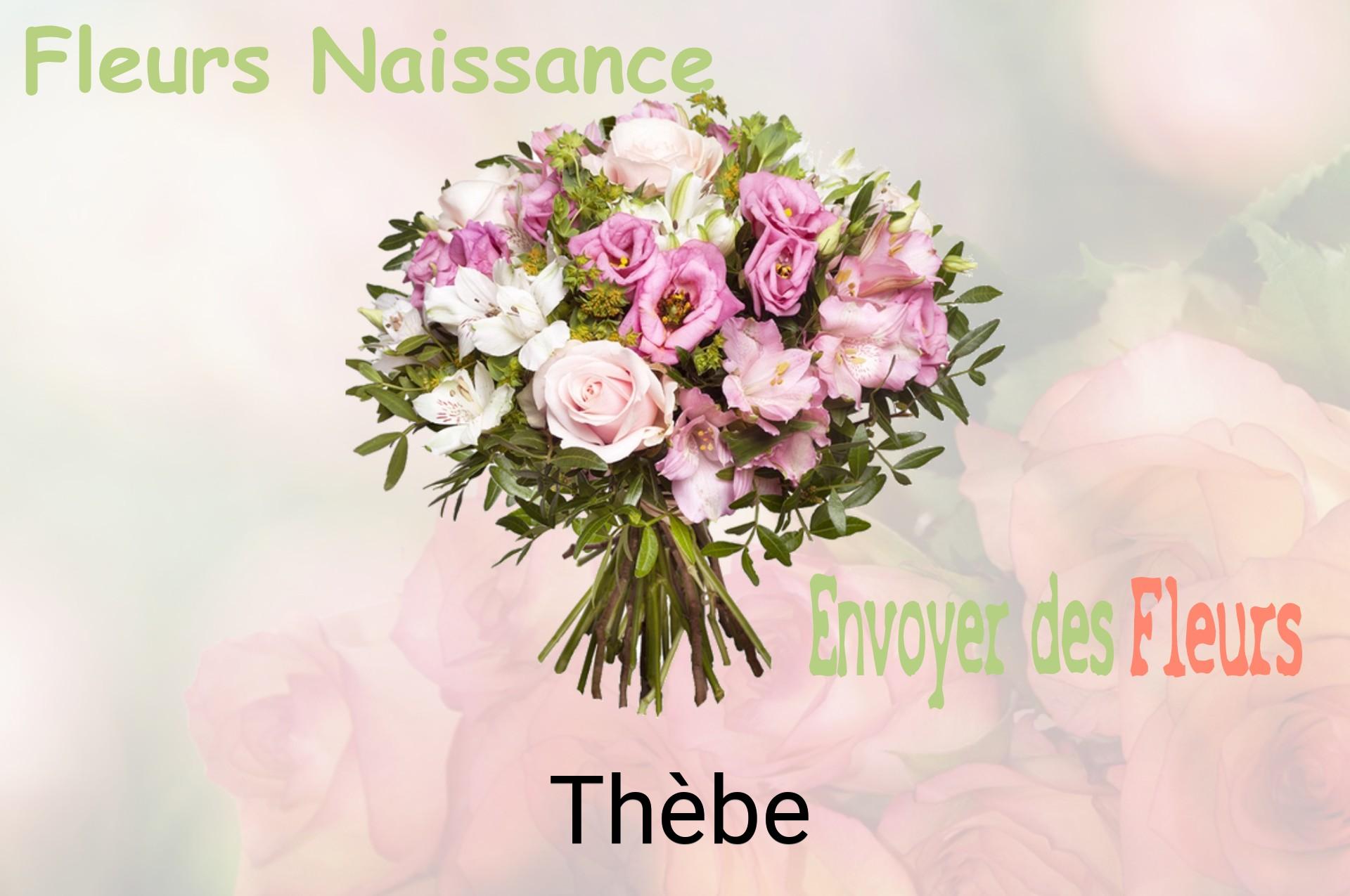 Bouquet de fleurs de naissance livré à Thèbe